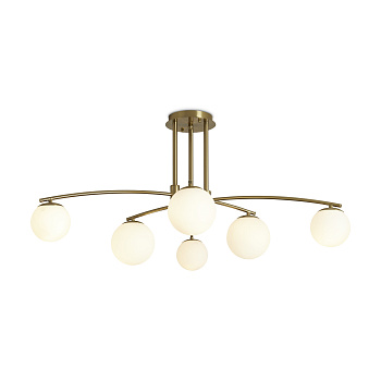 Потолочный светильник 6*E14 60Вт Латунь IP20 Hanger FR5443CL-06BS Freya