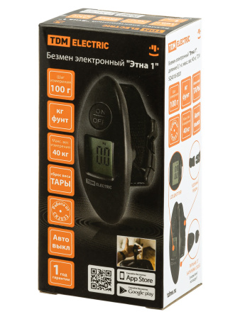 Безмен электронный "Этна 1", деление 0,1 кг, макс. вес 40 кг, TDM