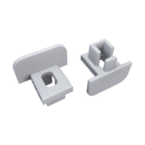 З-08-39 Комплект заглушек для алюминиевого профиля, 08-39, пластиковая, 2шт.. Apeyron