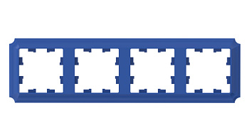 ATLASDESIGN ANTIQUE 4-постовая РАМКА, универсальная, АКВАМАРИН Schneider Electric