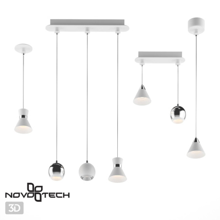 Св-к без драйвера для 358367-358376 IP20 LED 4000K 10W 220-240V COMPO бел/хр D NOVOTECH