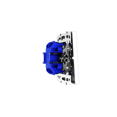 Выключатель с самовозвратом встраиваемый Voltum S70 одноклавишный 10А, (белый матовый)