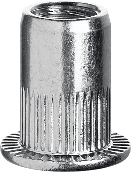 Резьбовые заклепки с насечками, М3, 1500 шт, стальные, стандартный бортик, Профессионал ЗУБР