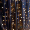 Св/д гирлянда Feron CL24 занавес 3*3м + 3м 230V 2700К , эффектом стробов, прозр.шнур