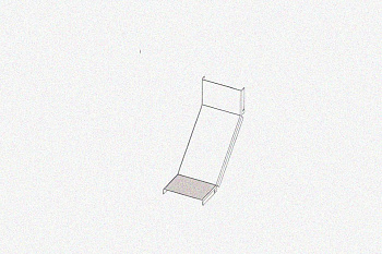 Крышка лотка КЛП 100х65-90 УТ1,5 для поворота трассы вверх на 90, оцинкованный лист S0,8