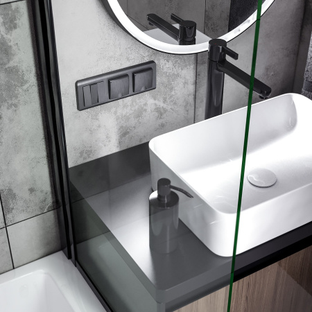 Набор клавиш для выключателя трехклавишного (графит рифленый) СУ IP20 Werkel