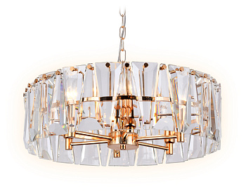 Подвесная люстра с хрусталем TR5172 GD/CL золото/прозрачный E14/6 max 40W D520*515 Ambrella Light