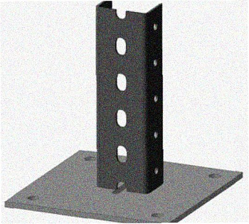 Стойка напольная (потолочная) СНП720х4 УТ1,5,горячее цинкование, S4,0