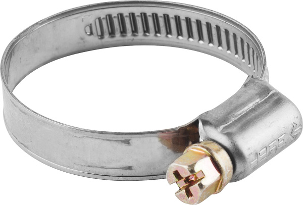 Хомуты НХ-9Н, нерж. сталь, накатная лента 9 мм, 8-14 мм, 5 шт, Профессионал ЗУБР