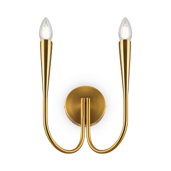 Настенный светильник (бра) 2*E14 40Вт Латунь IP20 Branches FR5253WL-02BS Freya