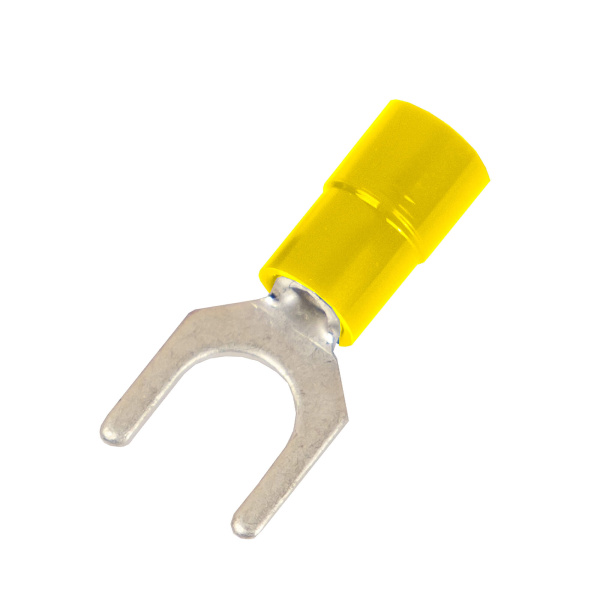 Наконечник вилочный с изолир.фланцем ПА, легкий ввод жилы, 2,5-6 кв.мм М8 (д.8,4 мм) (НВИ) DKC