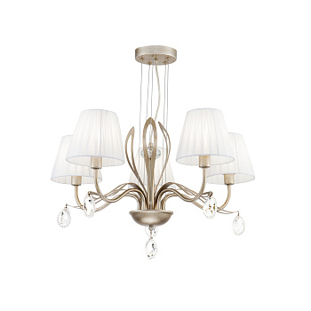 Люстра 5*E14 40Вт Серебро Антик IP20 Nicol FR2015PL-05S Freya