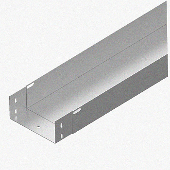 Лоток монтажный цельный глухой ЛМЦГ100х80х3000 УХЛ1, горячее цинкование, S1,5