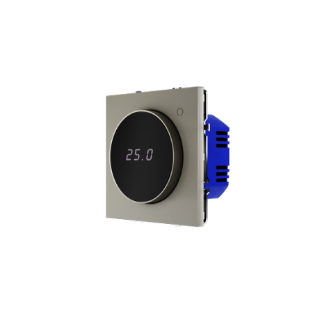 Терморегулятор электронный Voltum S70 с индикацией и датчиком, для теплого пола, (шелк)