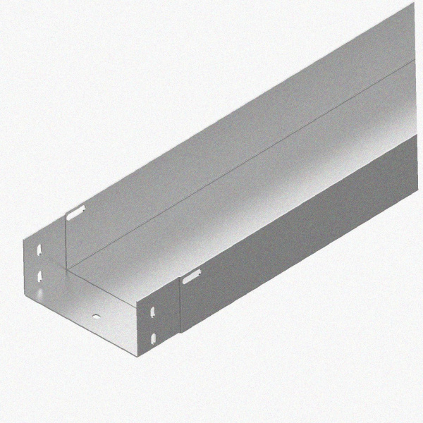 Лоток монтажный цельный глухой ЛМЦГ100х80х3000 УХЛ1, горячее цинкование, S1,5