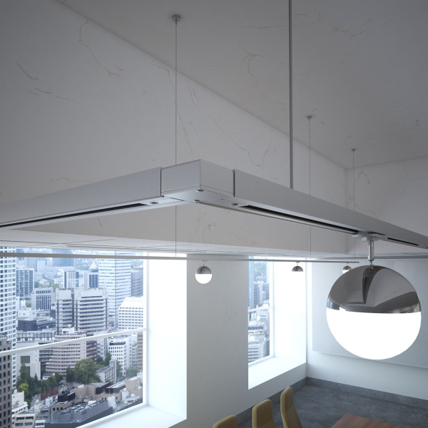 Коннектор угловой для однофазного шинопровода серебряный IP20 (a050071) Elektrostandard