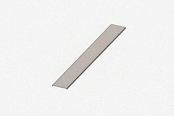 Крышка лотка цельного КЛЦ400 УТ1,5, оцинкованный лист, S0,8