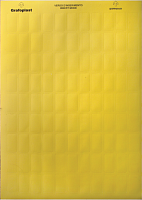 Табличка маркировочная, полиэстер 27х15мм. желтая DKC