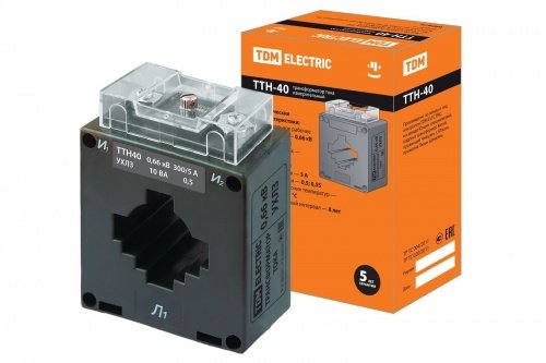 Трансформатор тока измерительный ТТН 40/300/5-10VA/0,5-Р TDM фото 2