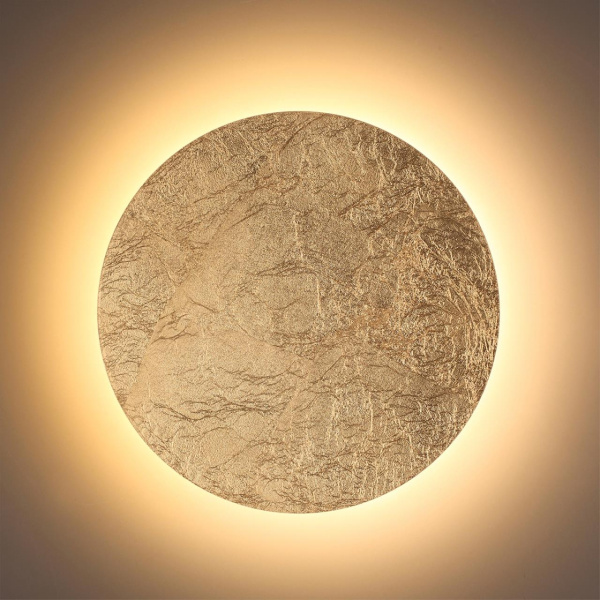 Настен.св-ник IP20 LED 3000K 12W 672Лм 220V SOLARIO золот.фольг-ние ODEON LIGHT