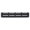 Патч-панель TERACOM PRO 19'' Cat,6 2U неэкранированная UTP 48 портов RJ-45 Dual IDC EKF