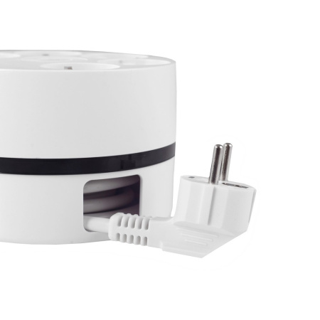 Удлинитель Power Wheel USB Extended 5 Euro 16А, 3 USB 2A+C с блоком 5В/3.4А, кабель 3,0м RocketSocket, цвет белый