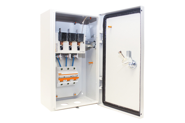 Ящик с рубильником без предохранителей ЯРП-100-100А IP54 (с авт. выкл. ВА 47-100) TDM