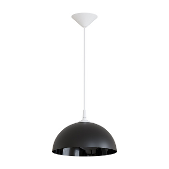 НСБ 21-60-272 Светильник декоративный, подвесной, "Кэнди", 1хЕ27, 60Вт, 230/50Гц, IP20, ø290х170мм, полипропилен, черный, длина подвеса 800... APEYRON