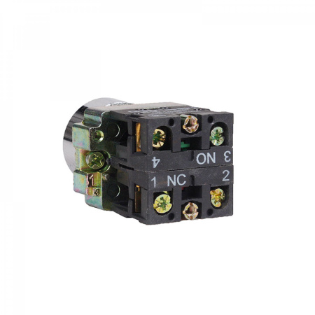 Кнопка управления NP2-BA15 без подсветки белая, 1НО+1НЗ, IP40 (R) CHINT