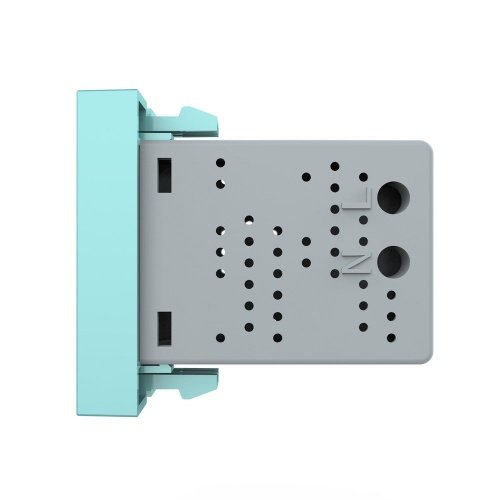 Розетка USB с блоком питания 2.1А 5В, цвет зеленый (механизм) Livolo фото 3