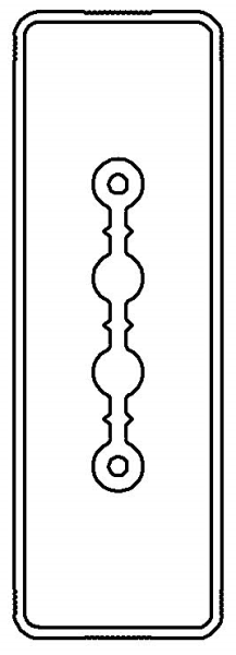 Секция прямая шинопровод 1+0 точек отвода L=1000мм Cu 2P 25A DKC