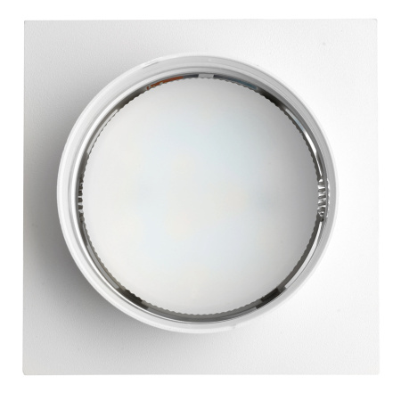 Светильник потолочный встраиваемый, 15W 230V GX53, белый, квадрат, без лампы, DL503 LUNA Feron