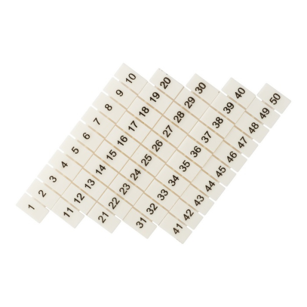 Маркеры для JXB-ST 6 с нумерацией 1-50 (100 шт) PROxima EKF