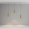 Трековый подвесной светильник LED 12Вт Черный и Латунь IP20 Magnetic track system Exility TR041-4-12W3K-M-DS-BBS Technical Maytoni