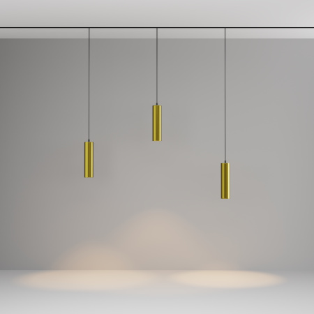 Трековый подвесной светильник LED 12Вт Черный и Латунь IP20 Magnetic track system Exility TR041-4-12W3K-M-DS-BBS Technical Maytoni