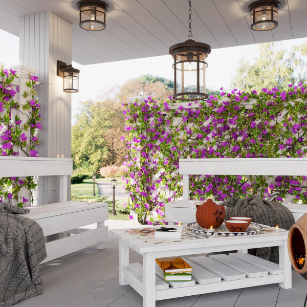 Уличный настенный св-к IP44 E27 60W 220V VIRTA коричневый/патина ODEON LIGHT