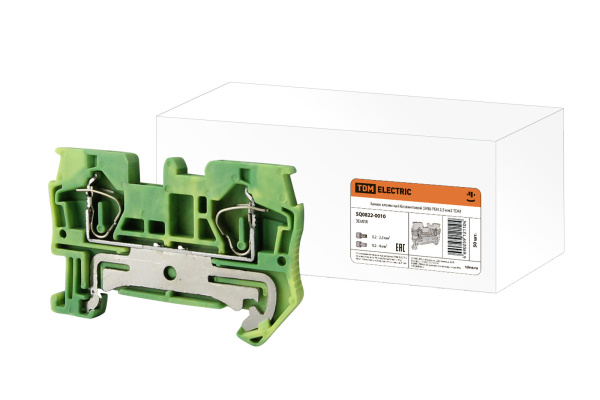 Зажим клеммный безвинтовой (ЗКБ) PEN 2,5 мм2 TDM Зажим клеммный безвинтовой (ЗКБ) PEN 2,5 мм2 TDM