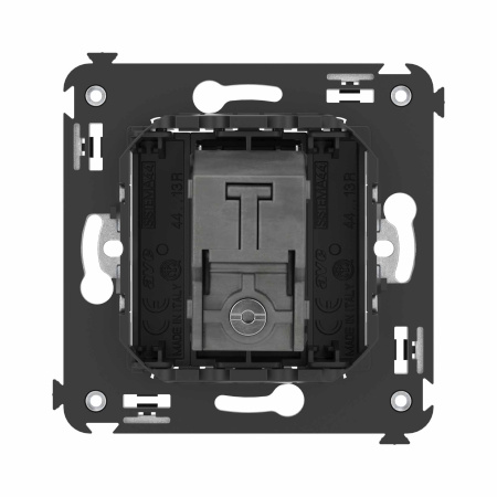 Розетка TV оконечная в стену, "Avanti", "Черный матовый" DKC