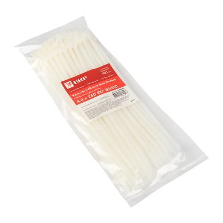Хомут нейлоновый (4,8х250) (100шт) Basic EKF
