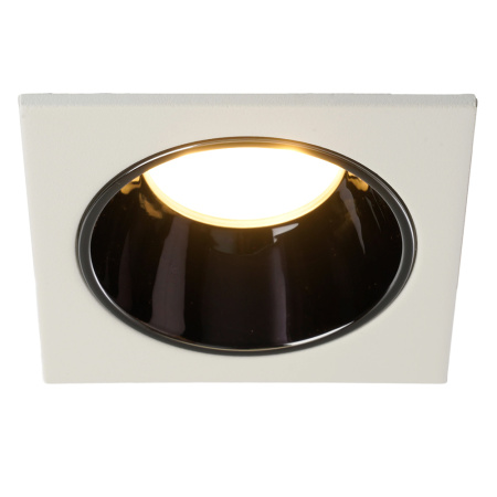 Светильник потолочный встраиваемый, MR16 G5.3, белый + черный хром DL3112 Feron