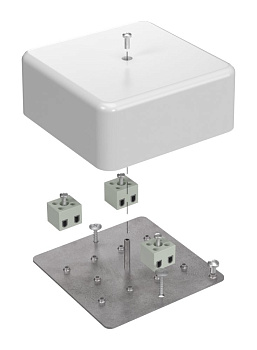 Коробка огнестойкая для кабель-канала 40-0470-FR2.5-6 Е15-Е60 (латунь) 103х103х45 Промрукав (22 шт/уп)