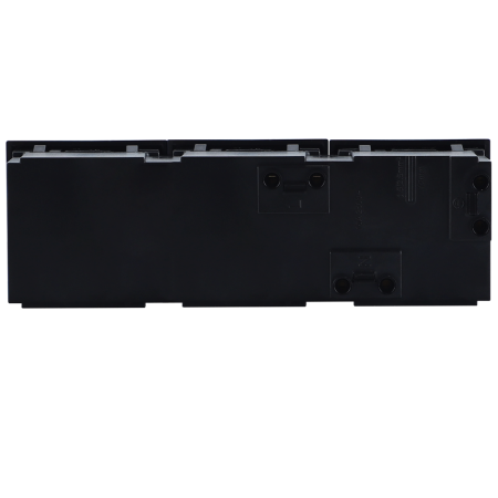 Donel Розетка 3х2К+З нем.ст., 45 гр., с з/ш, черн. матовая (135х45мм), серия (тип) DF6