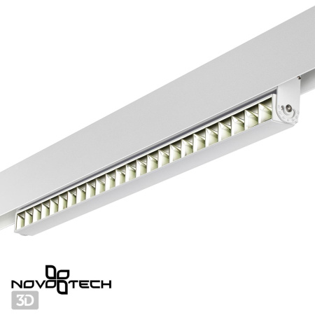 Трековый св-к для низков.шинопровода IP20 LED 4000K 24W 48V FLUM белый E NOVOTECH