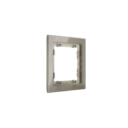 Рамка стеклянная Voltum S70 на 1 пост, (шелк, стекло)