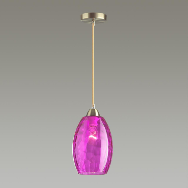Подвес E27 60W 220V SAPPHIRE античная бронза,розовый LUMION