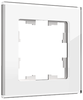 BRITE Рамка 1-местная РУ-1-2-БрБ стекло белый IEK