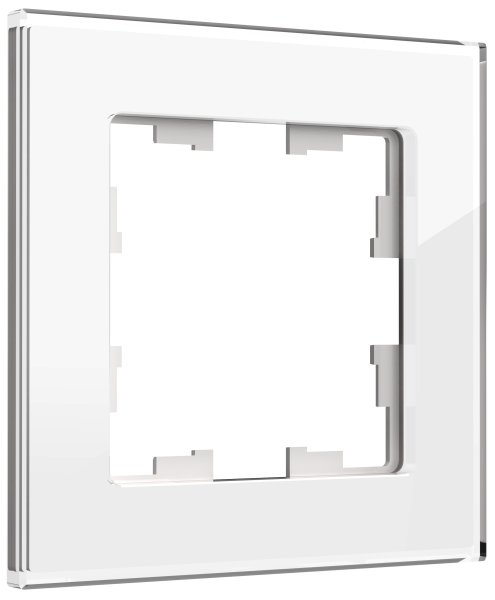 BRITE Рамка 1-местная РУ-1-2-БрБ стекло белый IEK
