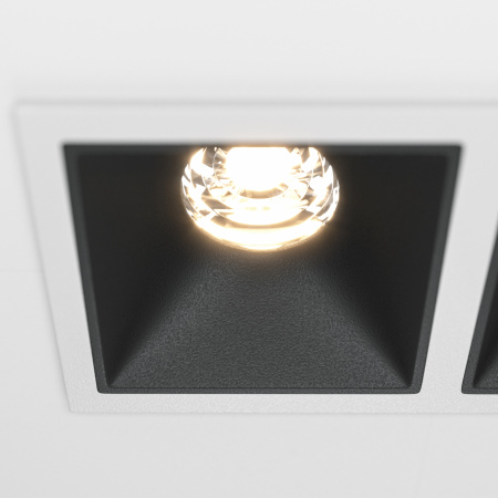 Встраиваемый светильник LED 20Вт Бело-черный IP20 Downlight DL043-02-10W3K-D-SQ-WB Technical Maytoni