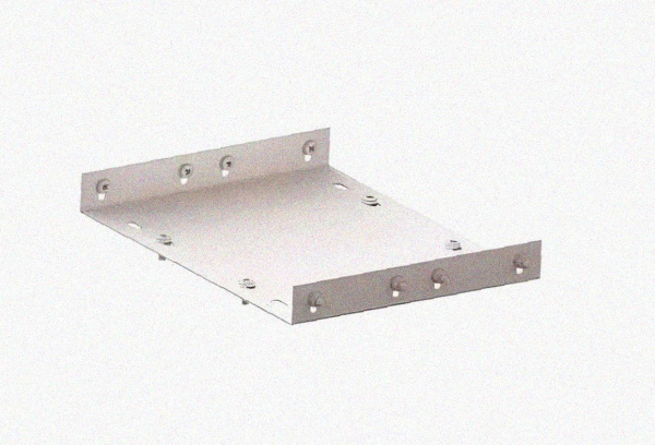 Соединитель лотковый замковый СЛЗ-300х100х1,0 УТ1,5, оцинкованный лист, S1,0