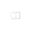 Рамка стеклянная Voltum S70 на 2 поста, (белый, матовый, стекло)